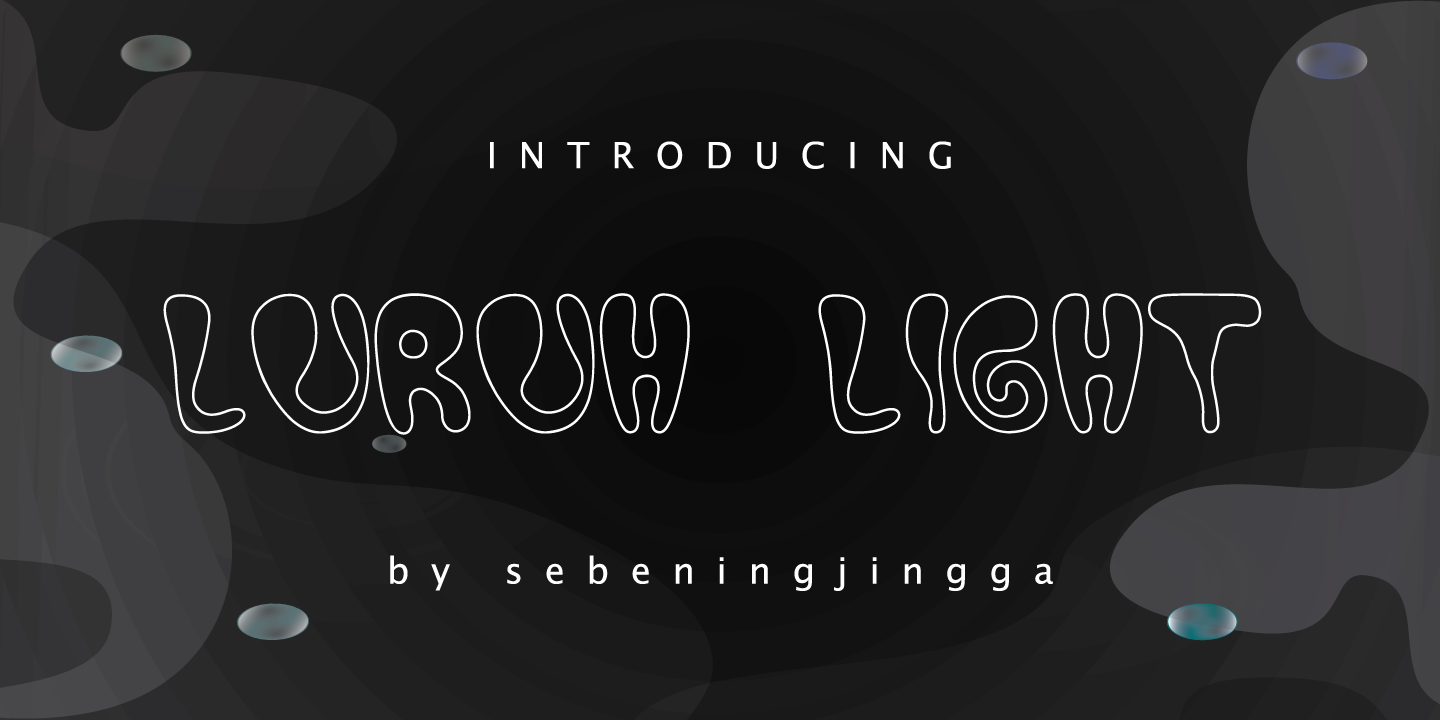 Пример шрифта Luruh Light #4